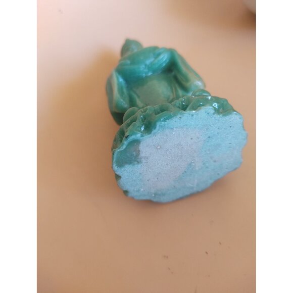 Green Chinese God Figurine Lu - Represents prosperity, success 4.5" - Picture 10 of 12